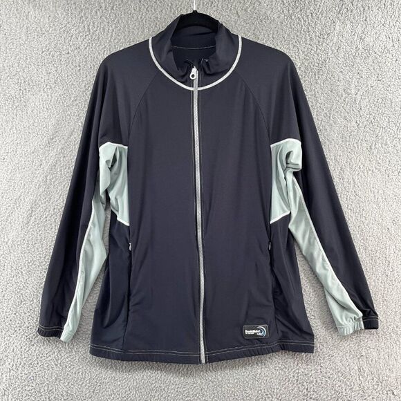 DuckSkinz UV + H2O Armor by SPZ Black Lightweight Zip-Front Jacket Men's XL - Picture 3 of 11